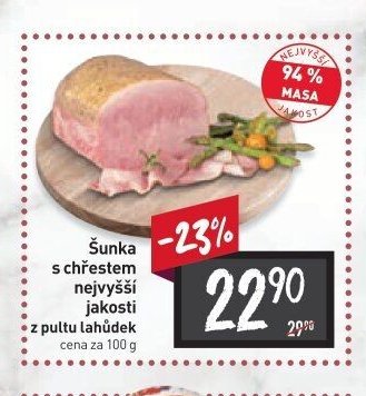 Šunka s chřestem nejvyšší jakosti