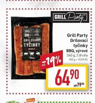 Grill Party Grilovací tyčinky