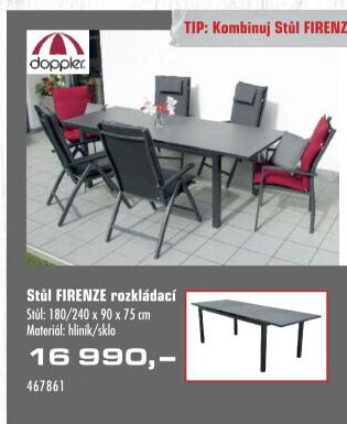 Stůl FIRENZE rozkládací
