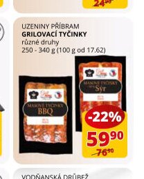 UZENINY PŘÍBRAM GRILOVACÍ TYČINKY