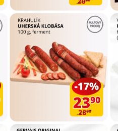 KRAHULÍK UHERSKÁ KLOBÁSA