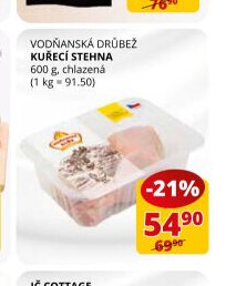 VODŇANSKÁ DRŮBEŽ KUŘECÍ STEHNA