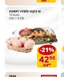 Dobrý výběr vejce M