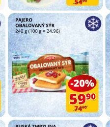 Pajero obalovaný sýr