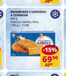 Bramborák s uzeninou a česnekem