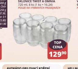 Sklenice Twist a Omnia