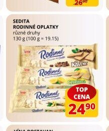 Sedita Rodinné oplatky