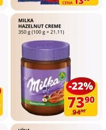 Milka Hazelnut creme