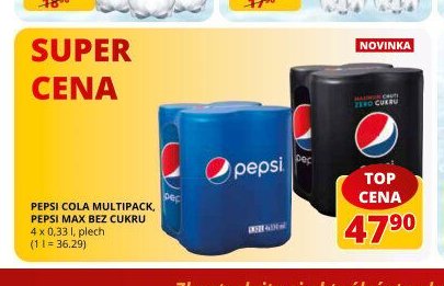 Pepsi Cola Multipack, Pepsi Max bez cukru