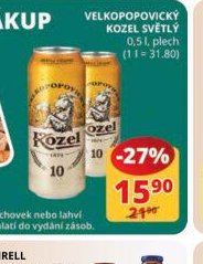 Velkopopovický Kozel světlý