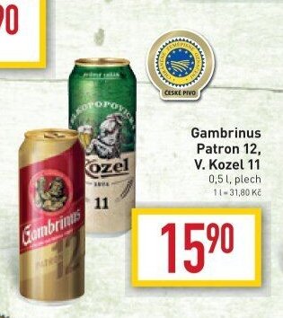 Gambrinus Patron 12, V. Kozel 11