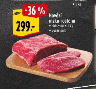 Hovězí nízká roštěná