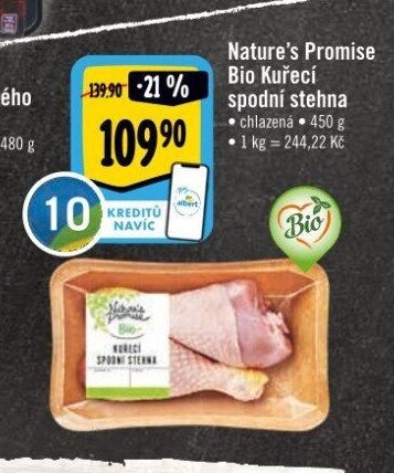 Nature's Promise Bio Kuřecí spodní stehna