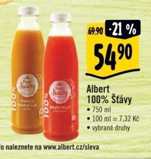 Albert 100% šťávy (750 ml)