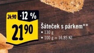 Šáteček s párkem