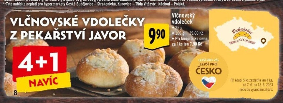 Vlčnovské vdolečky z pekařství Javor
