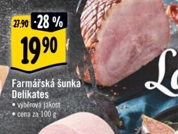 Farmářská šunka Delikates