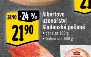 Albertovo uzenářství Kladenská pečeně