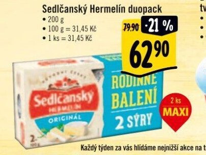 Sedlčanský Hermelín duopack