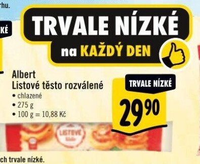 Albert Listové těsto rozválené
