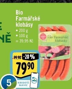 Farmářské klobásky bio Ponnath