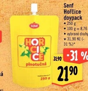 Hořčice v kapsičce Senf