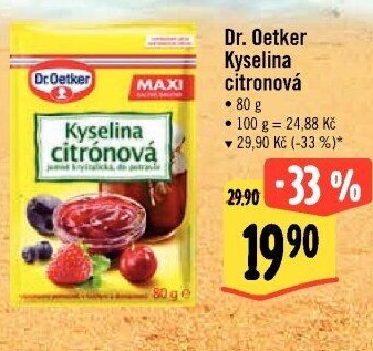 Kyselina citronová Dr. Oetker