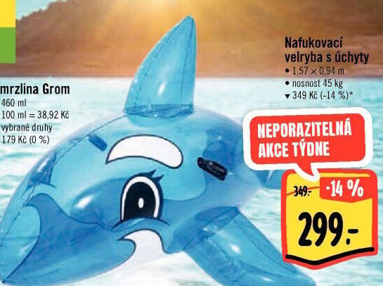 Nafukovací zvíře s úchyty