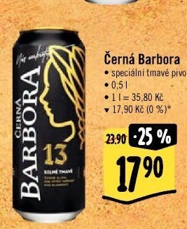 Pivo silné tmavé Černá Barbora 13° Ostravar