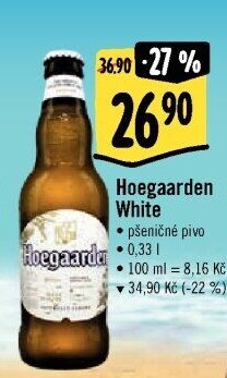 Pivo světlé pšeničné White Hoegaarden