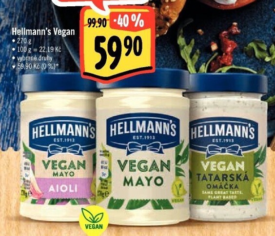 Produkty Vegan Hellmann'