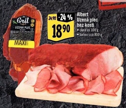 Uzená plec bez kosti Albert Gril