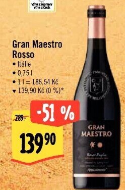 Víno Rosso Gran Maestro