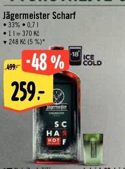 Bylinný likér Scharf Jägermeister