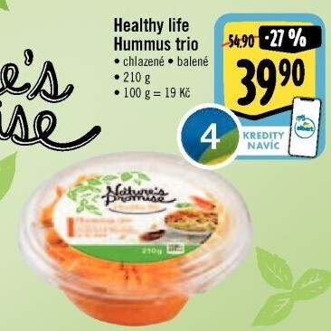 Hummus trio Healthy life Nature'