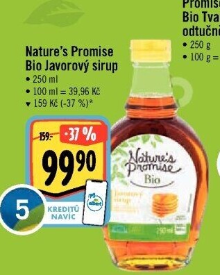 Javorový sirup bio Nature'