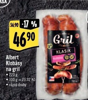 Klobásy na gril Albert Gril