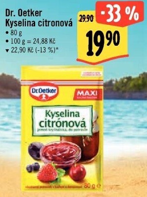 Kyselina citronová Dr. Oetker