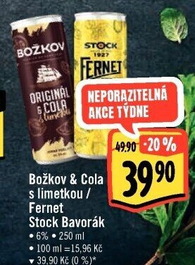 Míchaný nápoj Božkov original &amp