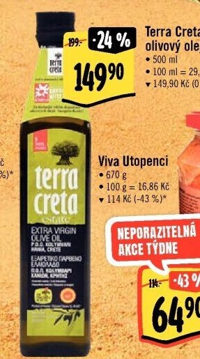 Olivový olej extra panenský Terra Creta