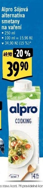 Smetana sójová na vaření Alpro Soya