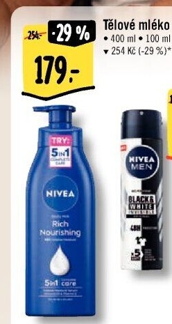 Tělová mléka Nivea