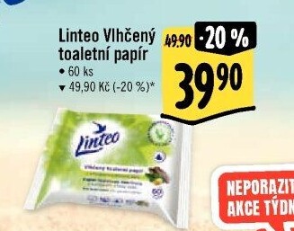 Toaletní papír vlhčený Linteo