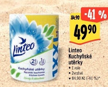 Utěrky kuchyňské 2vrstvé XXL Linteo