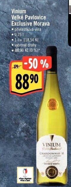 Vína Vinium Exclusive Morava Velké Pavlovice - přívlastková