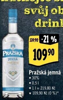 Vodka Jemná Pražská