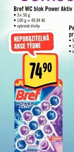 WC blok tuhý Power Aktiv Bref