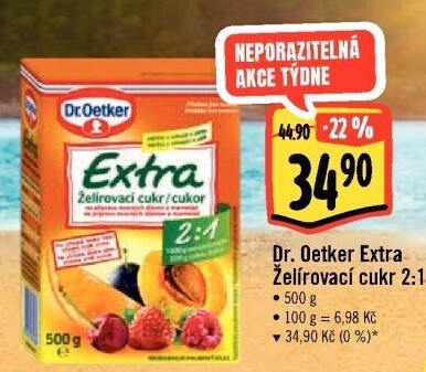Želírovací cukr Extra Dr. Oetker