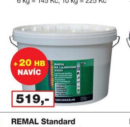 Barva na lajnování V2021