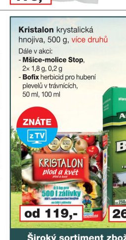 Kristalon krystalická hnojiva, 500 g, více druhů